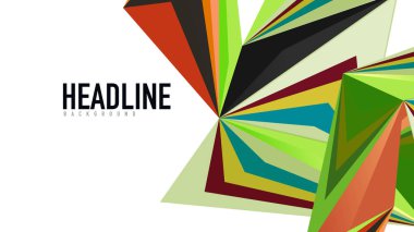 Modern üçgen sunu şablonu