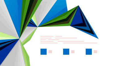 Modern üçgen sunu şablonu