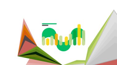 Modern üçgen sunu şablonu