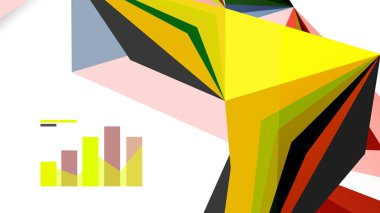 Modern üçgen sunu şablonu