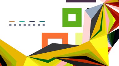 Modern üçgen sunu şablonu