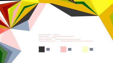 Modern üçgen sunu şablonu