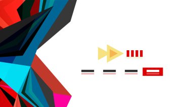 Modern üçgen sunu şablonu