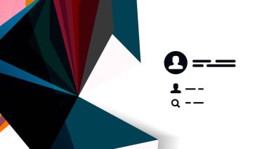 Modern üçgen sunu şablonu