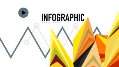 Modern üçgen sunu şablonu