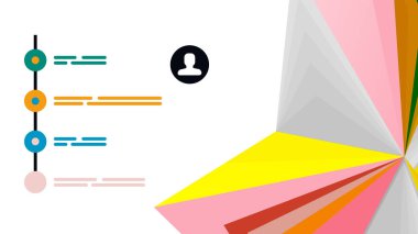 Modern üçgen sunu şablonu