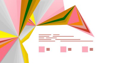 Modern üçgen sunu şablonu