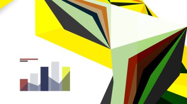 Modern üçgen sunu şablonu