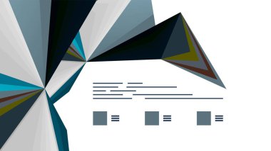 Modern üçgen sunu şablonu