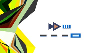 Modern üçgen sunu şablonu