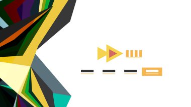 Modern üçgen sunu şablonu