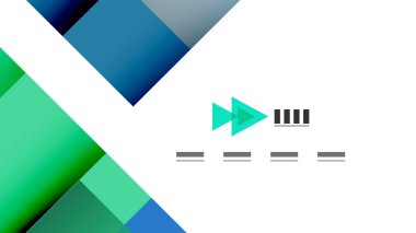 İş tanıtımı geometrik şablonu