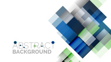 İş tanıtımı geometrik şablonu