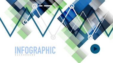 İş tanıtımı geometrik şablonu