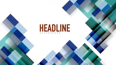 İş tanıtımı geometrik şablonu