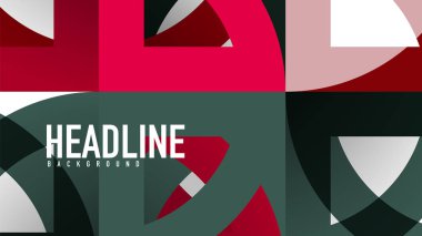 İş tanıtımı geometrik şablonu