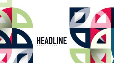 İş tanıtımı geometrik şablonu