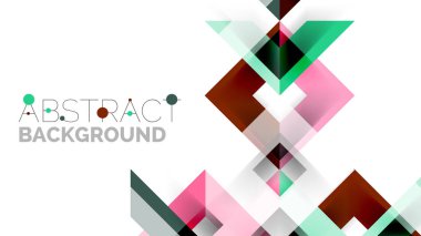 İş tanıtımı geometrik şablonu