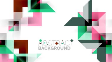 İş tanıtımı geometrik şablonu