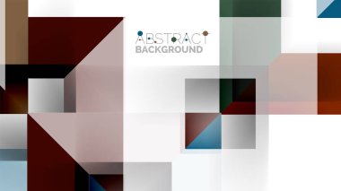 İş tanıtımı geometrik şablonu