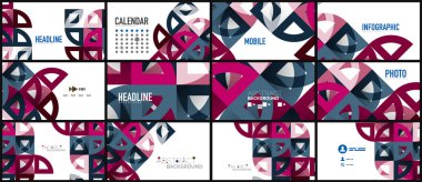 İş tanıtımı geometrik şablonu