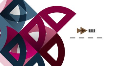 İş tanıtımı geometrik şablonu