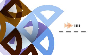 İş tanıtımı geometrik şablonu