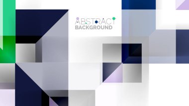 İş tanıtımı geometrik şablonu