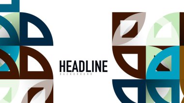 İş tanıtımı geometrik şablonu