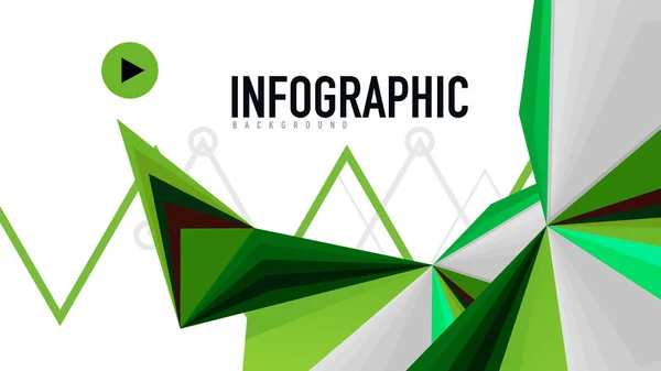Szablon prezentacji nowoczesnych trójkąta — Wektor stockowy