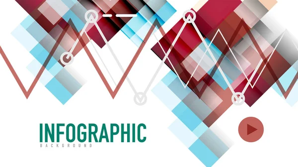 Modelo geométrico de apresentação de negócios —  Vetores de Stock