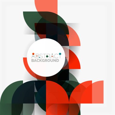 Modern geometrik arka plan daire