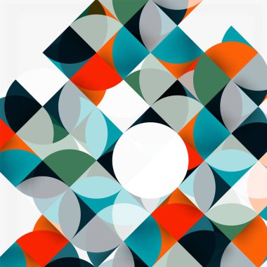 Modern geometrik arka plan daire