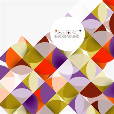 Modern geometrik arka plan daire