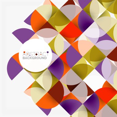 Modern geometrik arka plan daire