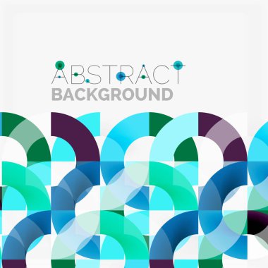 Modern geometrik desen tasarım gri arka plan üzerinde renkli halkalar