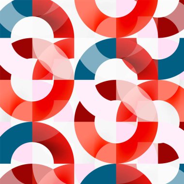 Modern geometrik desen tasarım gri arka plan üzerinde renkli halkalar