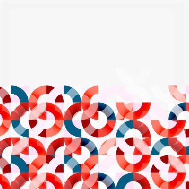 Modern geometrik desen tasarım gri arka plan üzerinde renkli halkalar