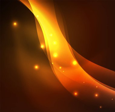 Neon ışıklı dalgalar