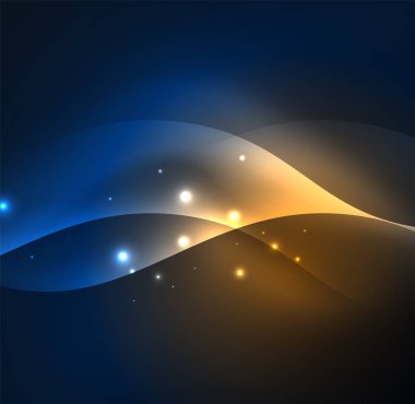 Neon ışıklı dalgalar