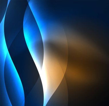 Neon ışıklı dalgalar