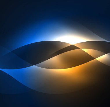 Neon ışıklı dalgalar