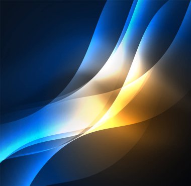 Neon ışıklı dalgalar