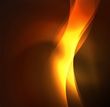 Neon ışıklı dalgalar