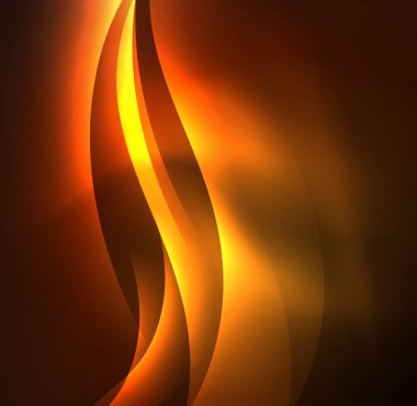 Neon ışıklı dalgalar