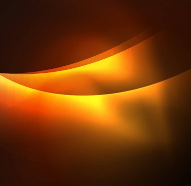 Neon ışıklı dalgalar