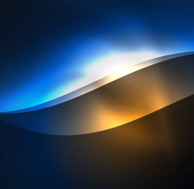 Neon ışıklı dalgalar