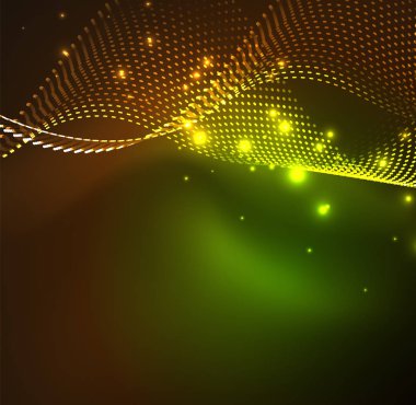 Vektör dalga parçacıklar arka plan