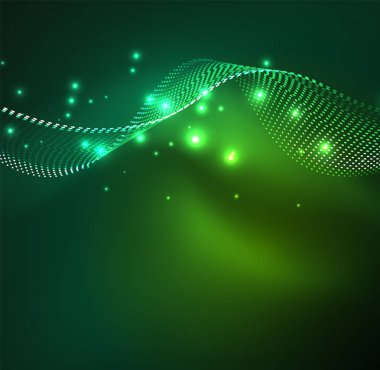 Vektör dalga parçacıklar arka plan