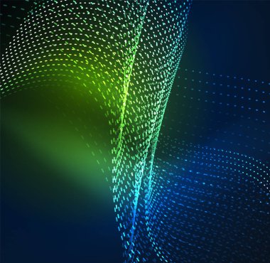 Vektör dalga parçacıklar arka plan